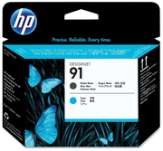 Печатающая головка Hewlett Packard (HP 91) Matte Black/Cyan C9460A