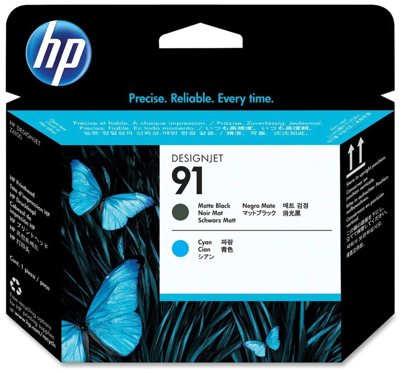 Печатающая головка Hewlett Packard (HP 91) Matte Black/Cyan C9460A