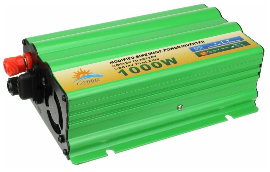 Инвертор 12/220V 1000W Солнце