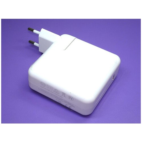 Блок питания (сетевой адаптер) для ноутбуков Apple A1718 61W USB Type-C 20.3V 3A OEM трекпад тачпад macbook pro 13 retina a1706 a1708 a1989 a2159 late 2016 mid 2019 silver cеребро