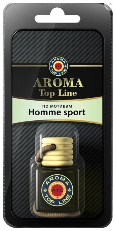 Ароматизатор на зеркало Aroma Top Line №3 Homme Sport бутылочка AROMA TOP LINE 4603726059220 | цена за 1 шт