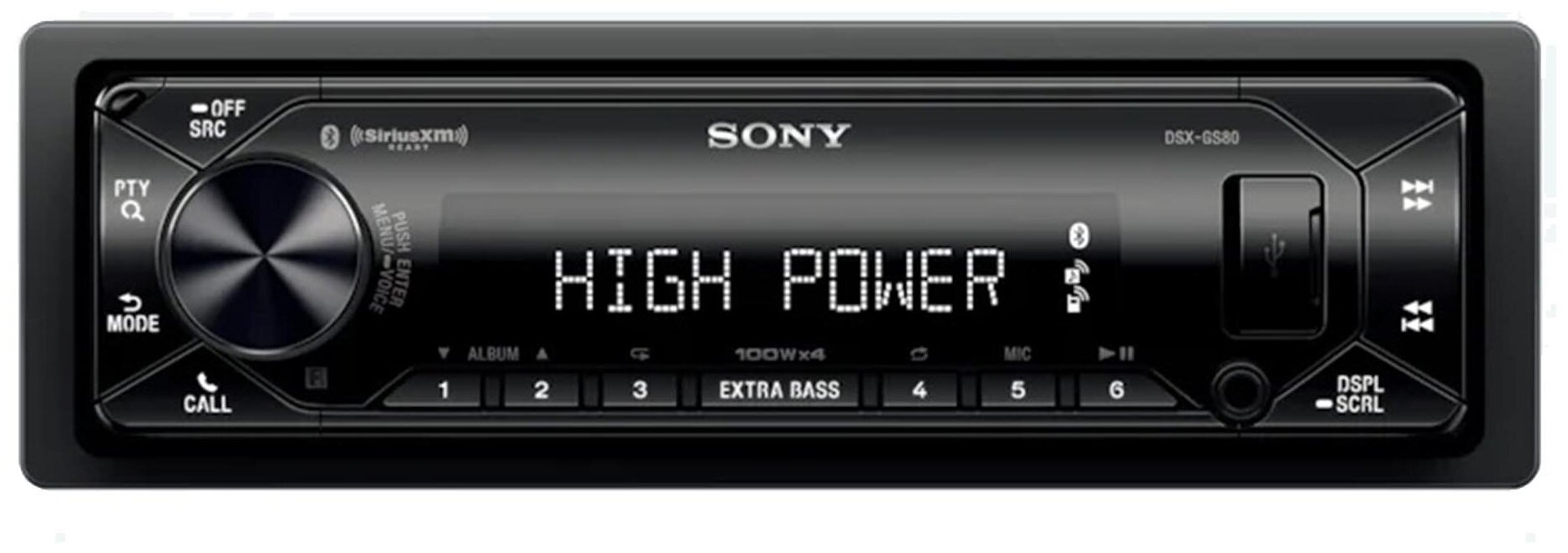 Магнитола Sony DSX-GS80 DSP, USB, BT, 3RCA, FLAC, мультицвет 4*100Вт - фотография № 2