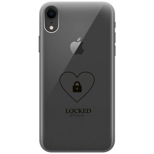 Силиконовый чехол на Apple iPhone XR / Эпл Айфон Икс Эр с рисунком Locked силиконовый чехол на apple iphone xr эпл айфон икс эр soft touch черный