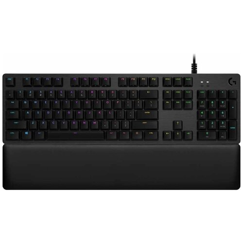 Клавиатура Logitech G513 Linear (GX Red switches) механическая черный USB Multimedia for gamer LED (подставка для запястий)