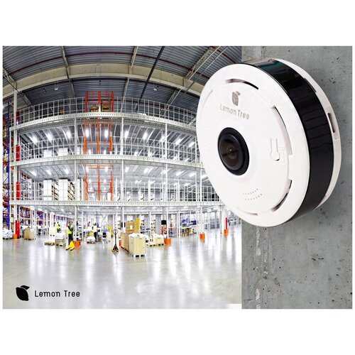 Панорамная IP Wi-Fi камера panoramic camera V380S V380 2 mp Lemon Tree Белый 219900₽