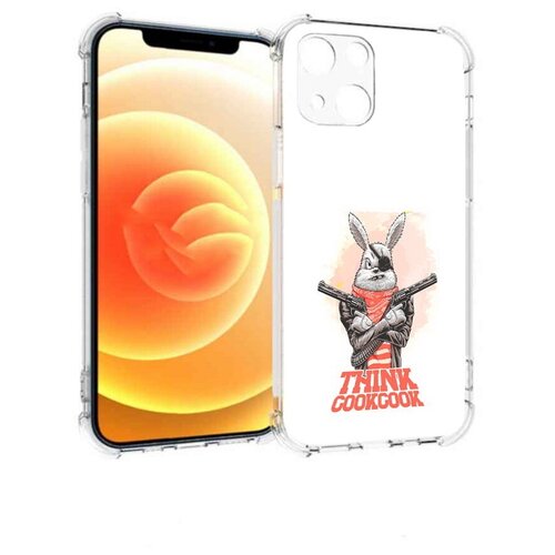 Чехол задняя-панель-накладка-бампер MyPads кролик пират для Apple iPhone 13 (6.1) противоударный чехол задняя панель накладка бампер mypads кролик пират для iphone 6 6s 4 7 противоударный