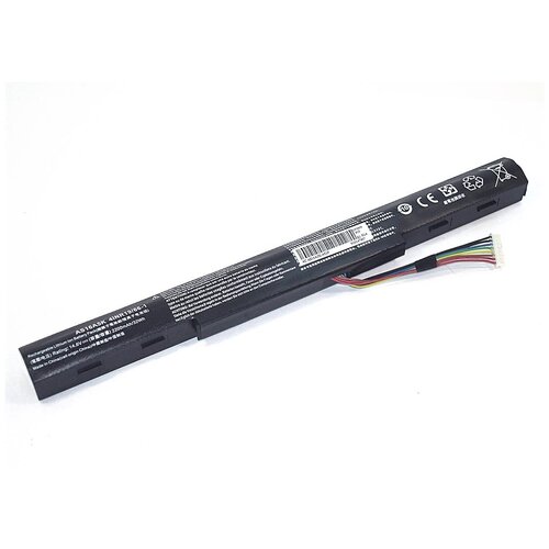 Аккумуляторная батарея для ноутбука Acer Aspire E15 (AS16A5K-4S1P) 14.6V 2200mAh OEM черная
