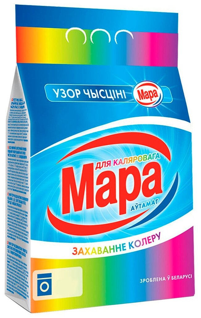 Стиральный порошок Мара Для цветного (автомат), пластиковый пакет, 3 кг