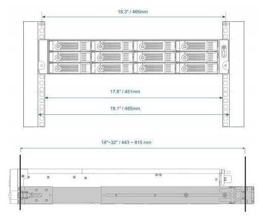 Направляющие QNAP RAIL-B02