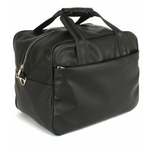 фото Сумка дорожная искусственная кожа (ручная кладь победа) , черный флотер аделия