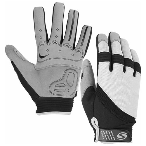 Перчатки NovaSport, серый, черный велосипедные перчатки roxter green размер m