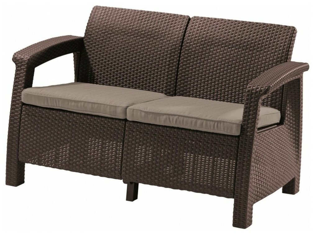 Keter Corfu II Love Seat Brown