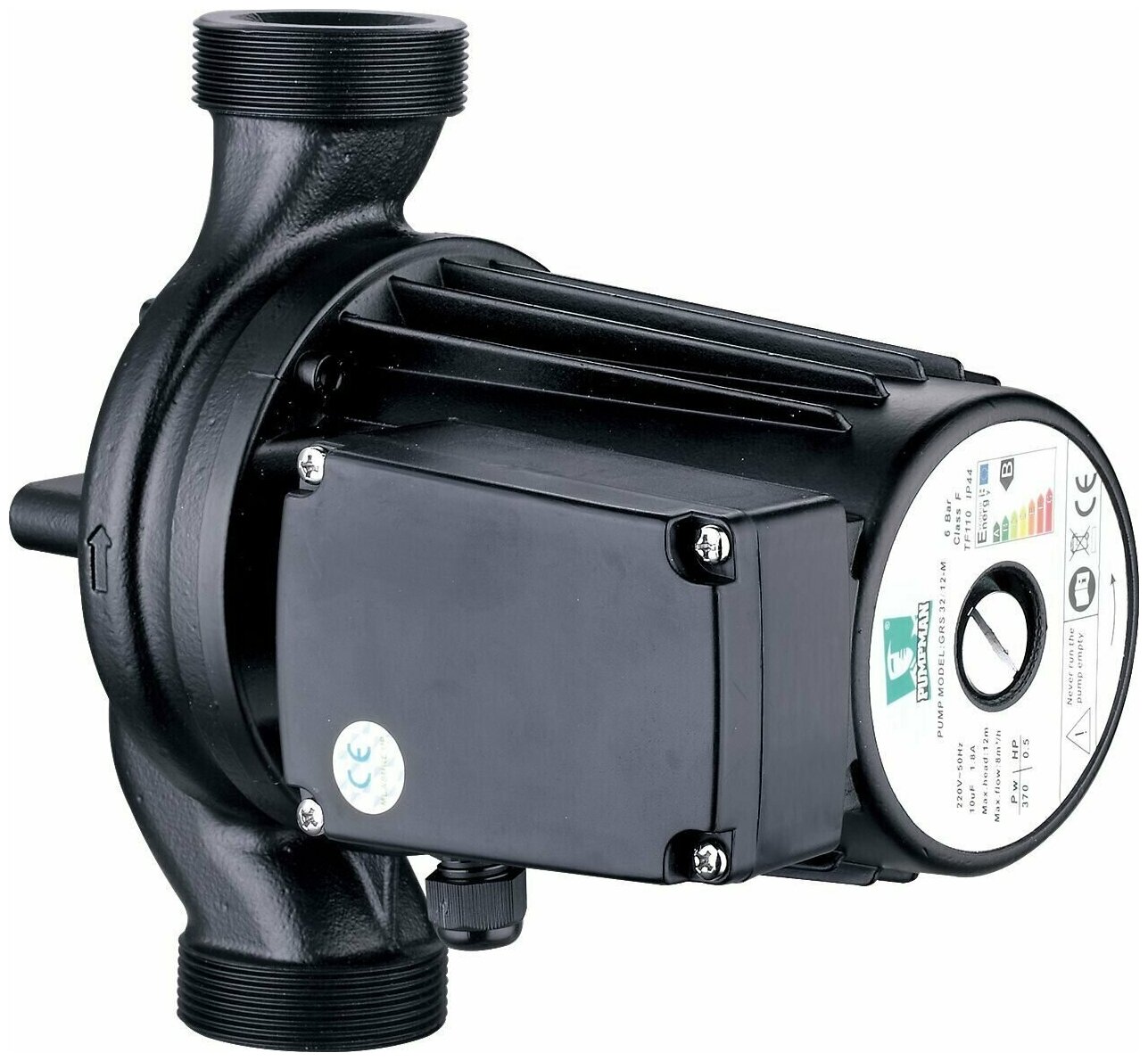 Насос циркуляционный Pumpman GRS32/12-M, 220 В, монтажная длина 220мм, 2"х1"1/4