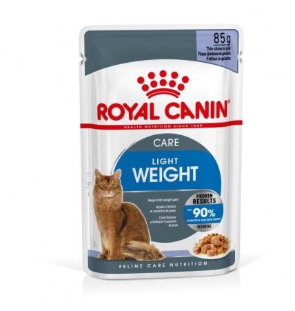 ROYAL CANIN LIGHT WEIGHT CARE диетические для взрослых кошек в желе пауч (85 гр х 12 шт) - фотография № 2