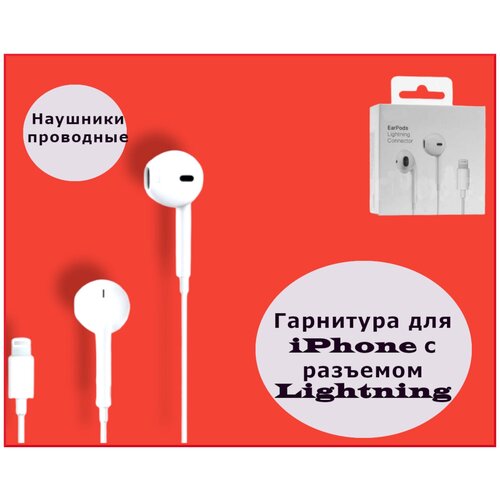 Купить Проводная Гарнитура WIRED HEAD для iPhone с разъемом Lightning ...