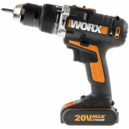 Дрель-шуруповерт ударная аккумуляторная WORX WX372 28830₽