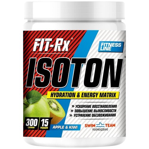 Isoton, 300 г, Apple Kiwi / Яблоко Киви изотон со вкуом яблоко киви fit rx fitness line 300 гр