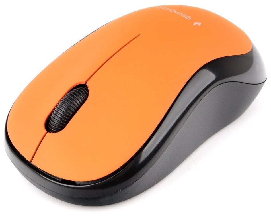 Мышь беспроводная Gembird MUSW-275, 2.4 ГГц, оранжевый, 3 кнопки, 1000DPI
