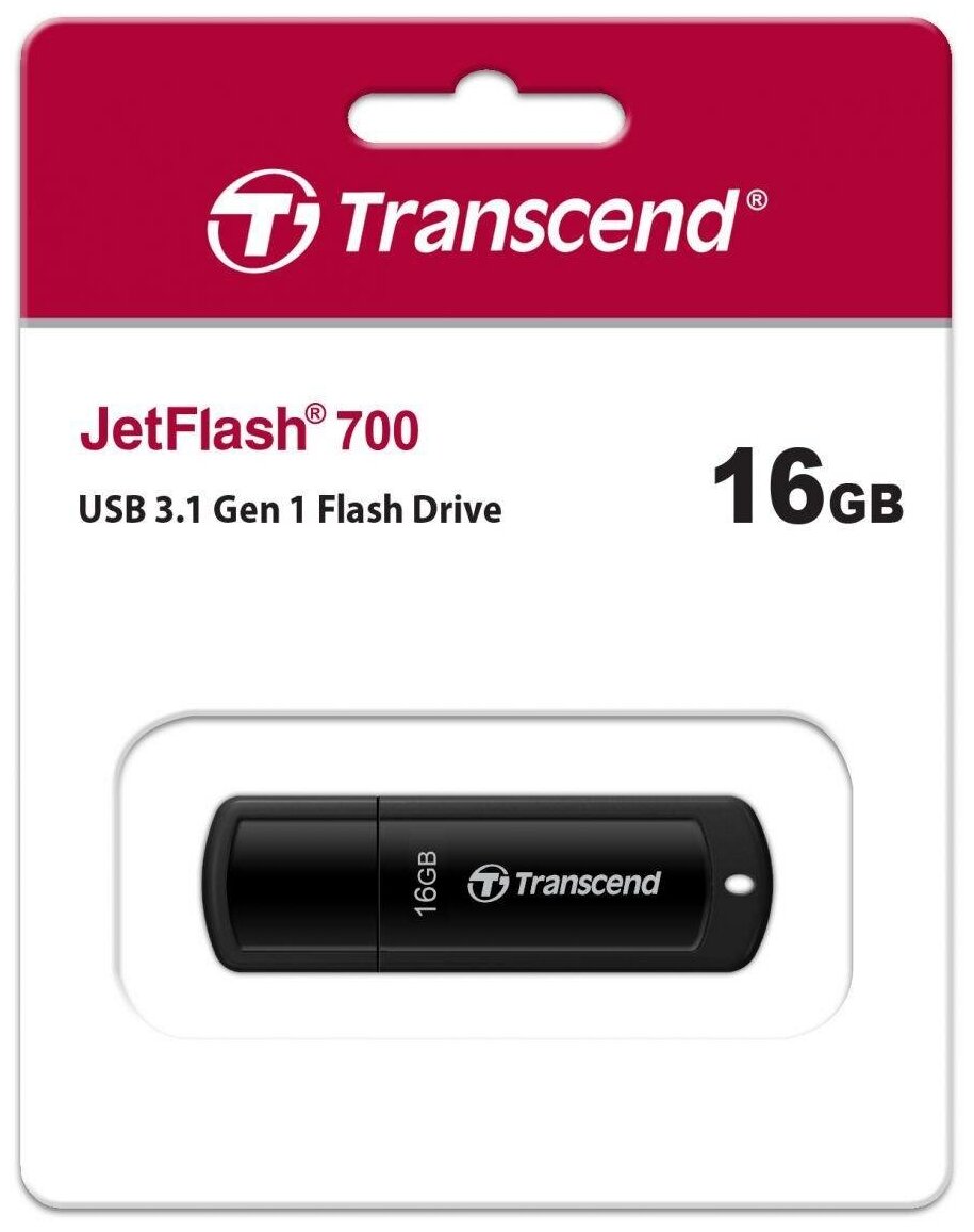 16Gb Transcend JetFlash 700 USB 3.1 Gen 1 (usb 3.0) TS16GJF700