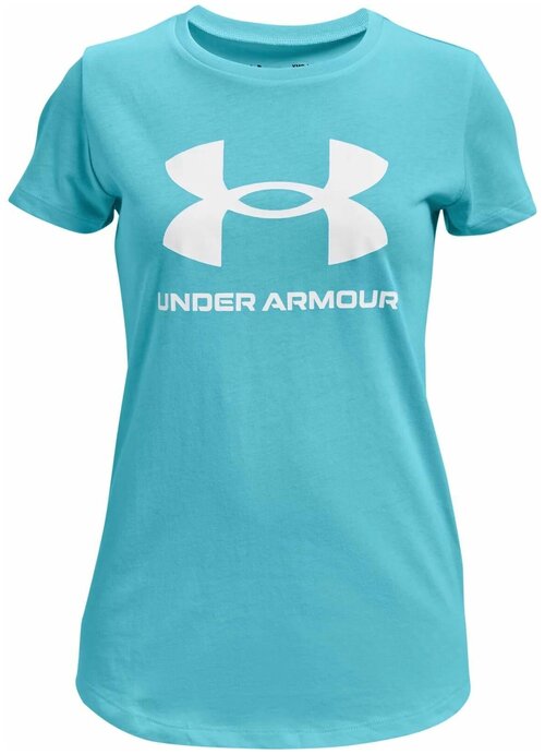 Футболка Under Armour, размер YXS, голубой