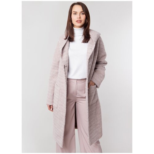 Пальто полушерстяное 28, каляев, размер 50, бежевый