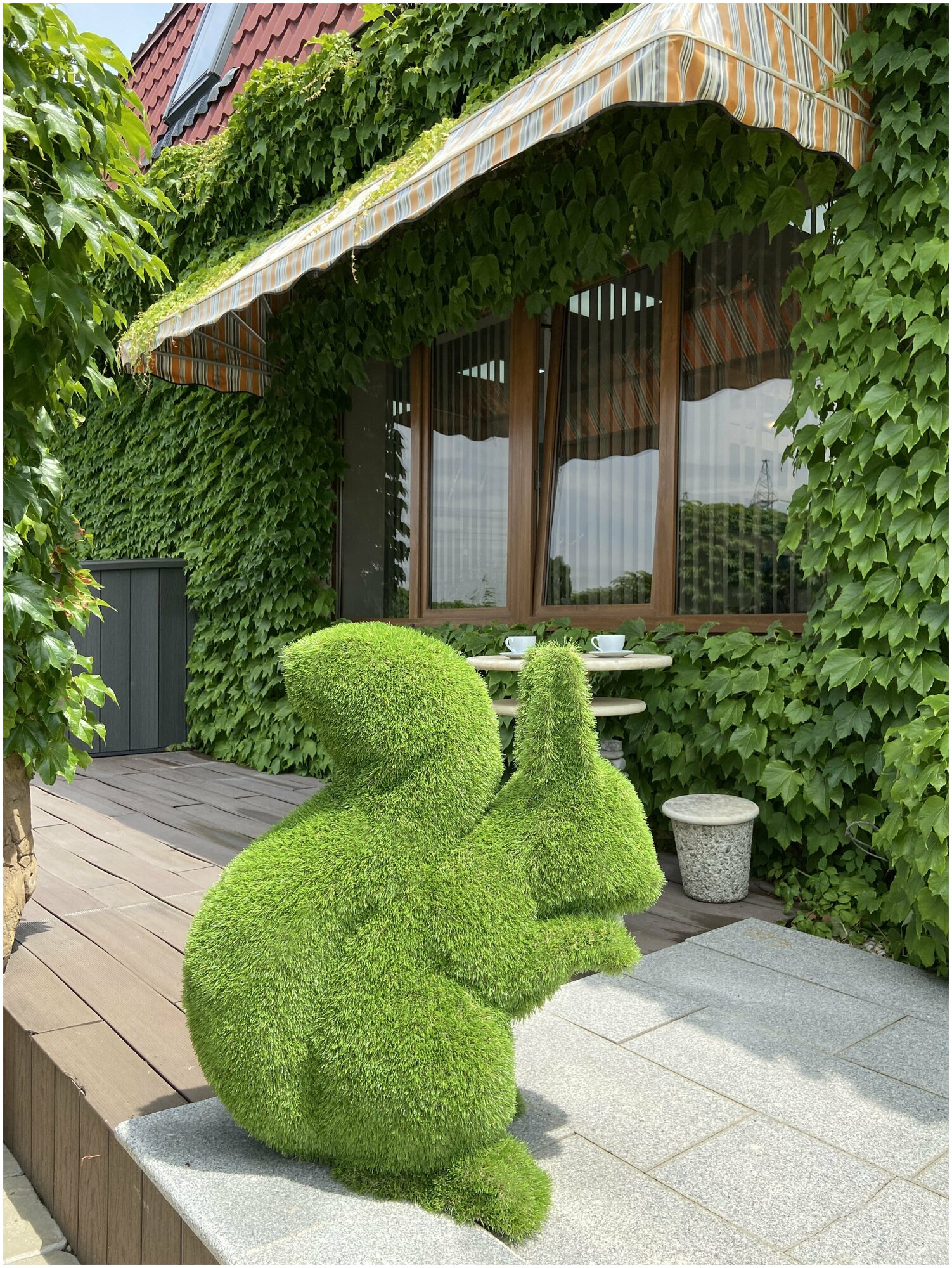 Садовая фигура топиари Белка, Topiary Frame, искусственный газон - фотография № 6