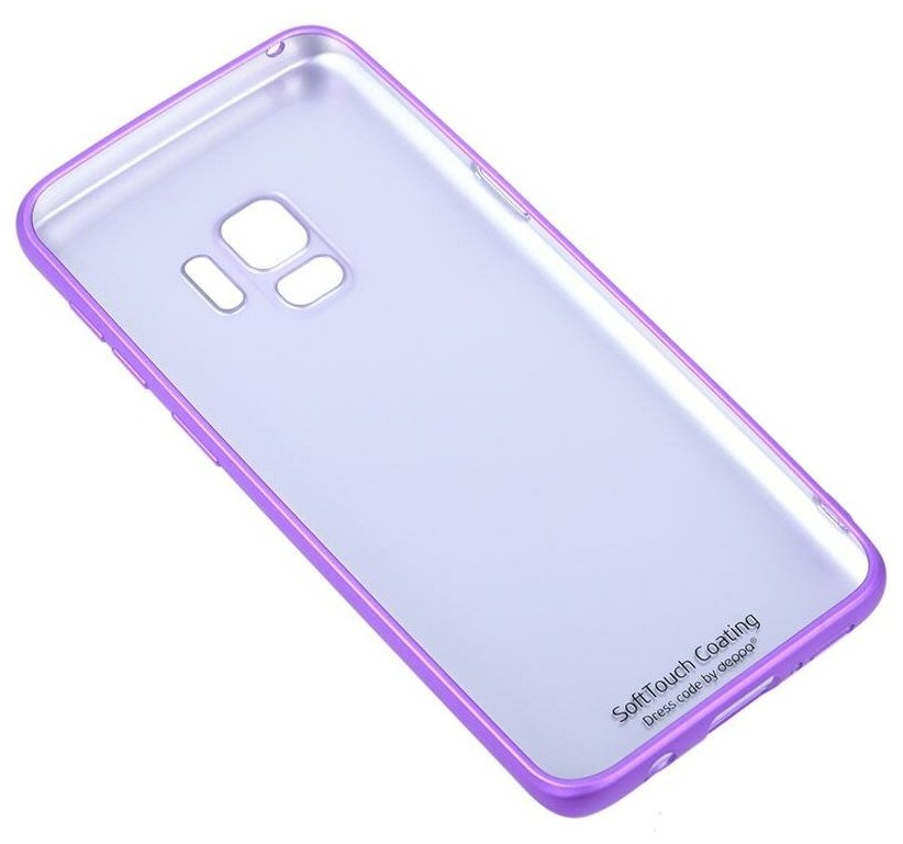 Чехол (клип-кейс) DEPPA Case Silk, для Samsung Galaxy S9, серый [89008] - фото №6