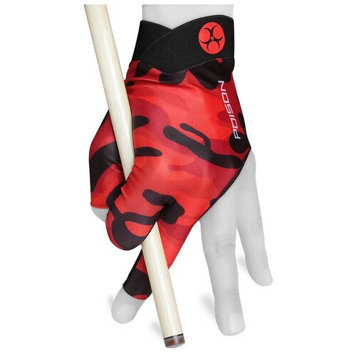 фото Перчатка для бильярда poison camo red s/m predator
