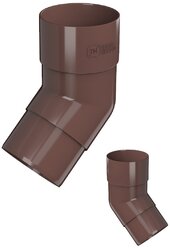 Колено водосточной трубы Технониколь 135 градусов, диаметр 82мм, цвет коричневый