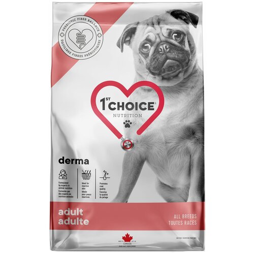 Сухой корм для собак 1st Choice GF Derma с гиперчувствительной кожей, лосось, 340г