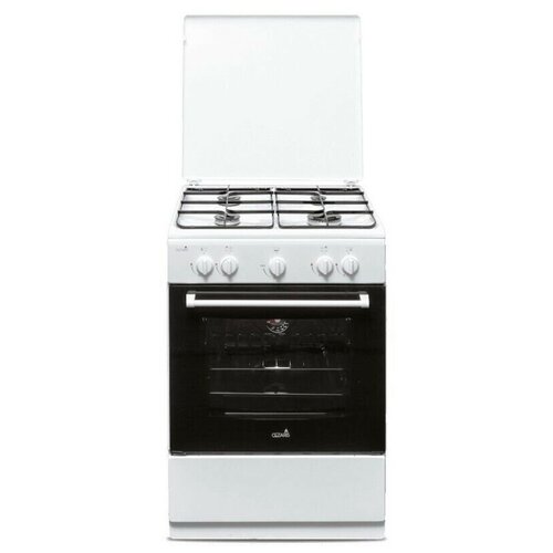 Плита газовая CEZARIS ПГ 3200-02 белый крышка подсветка 1783000₽