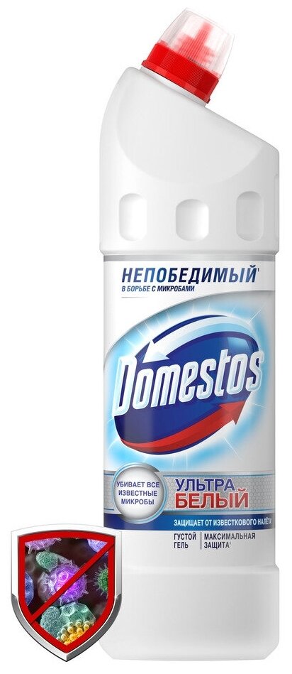 Чистящее средство для унитаза Domestos Ультра белый, 1 л (68194656)