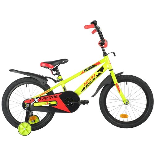 Детский велосипед Novatrack Extreme 18, год 2021, цвет Зеленый