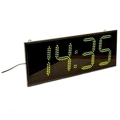 Часы настенные электронные Импульс 418-G, цвет свечения зеленый, 600x230x75мм