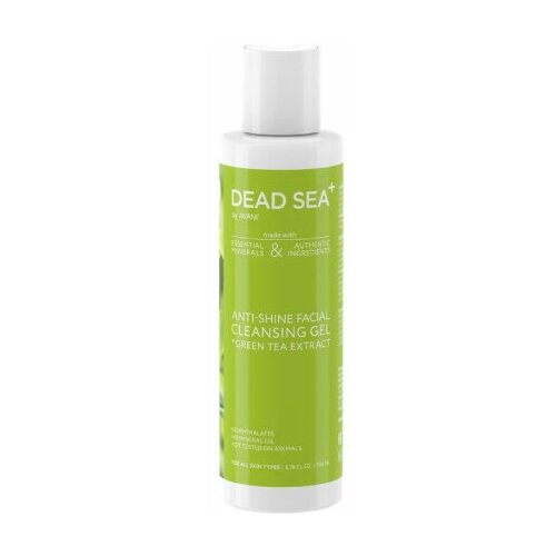 DEAD SEA+, Очищающий матирующий гель для жирной и комбинированной кожи лица с зеленым чаем и ромашкой, 200 мл, Dead Sea +, зеленый  - Купить