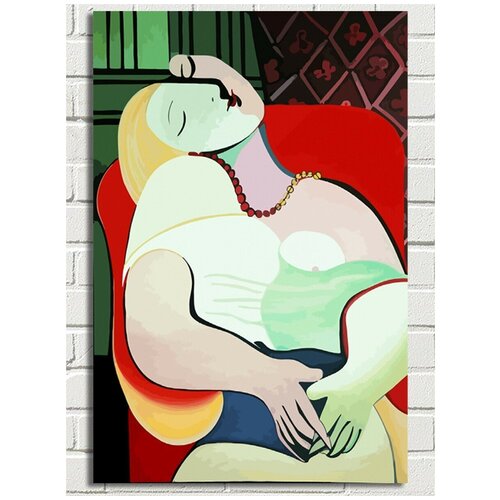 Картина по номерам Пабло Пикассо Сон - 9020 В 60x40 картина по номерам z 198 пабло пикассо сон 60x90