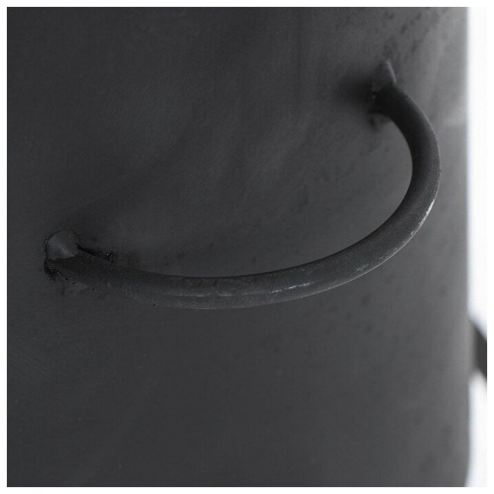 Шафран Печь под казан с трубой, дверцей, съемные ножки, 10 л, сталь - 2 мм - фотография № 4