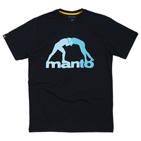 Беговая футболка Manto, силуэт полуприлегающий, размер 48-M RU, черный