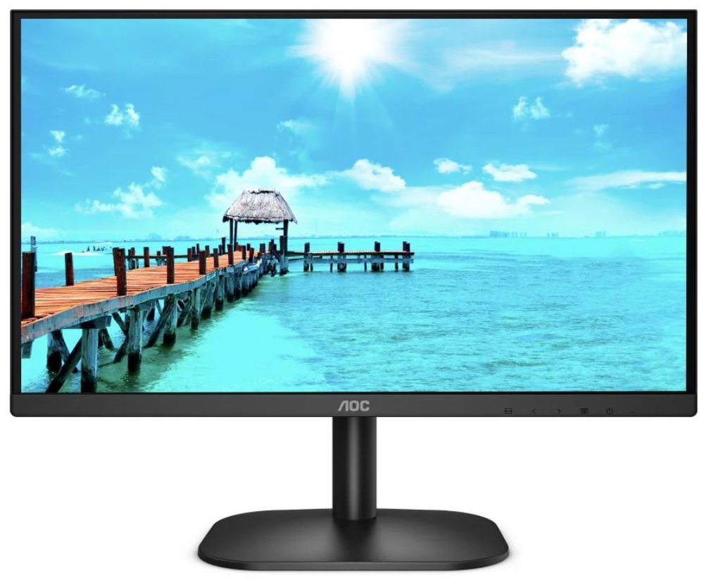 Монитор 23.8' AOC 24B2XDM Black (VA, 1920x1080, 75Hz, 4 ms, 178°/178°, 250 cd/m, 20M:1, +DVI)