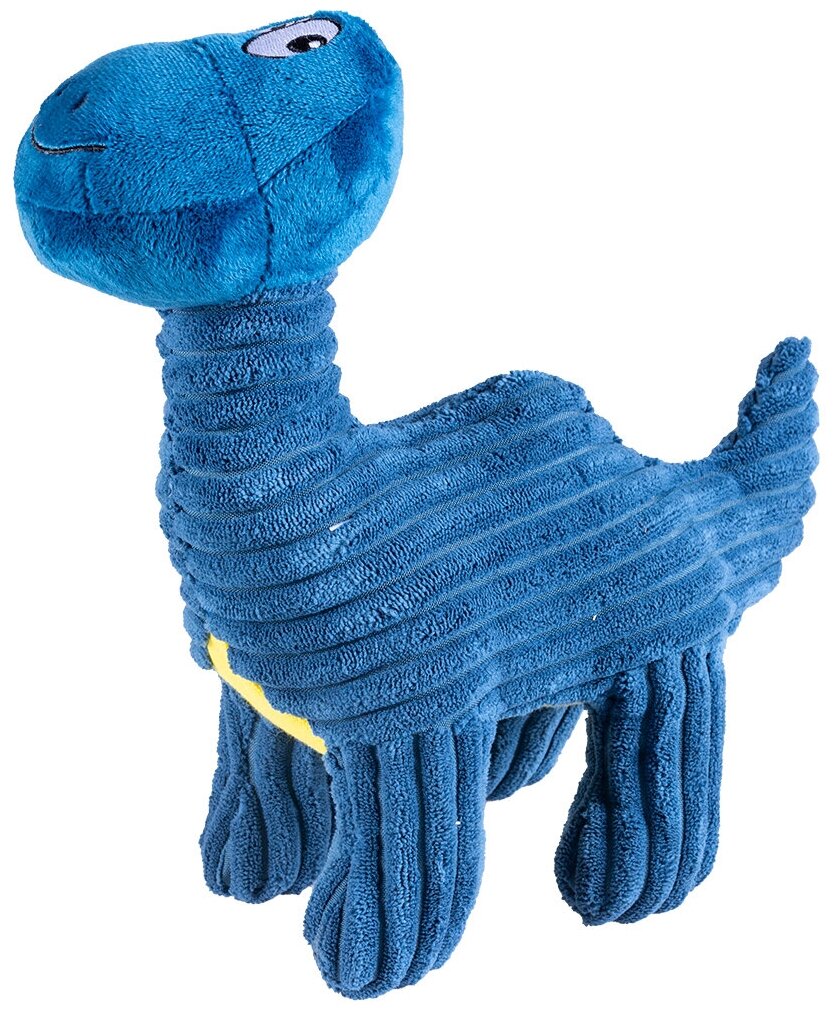 Duvo+ Игрушка для собак мягкая "Динозавр - Бронтозавр", синяя, 25х11х25см (Бельгия) - фото №1