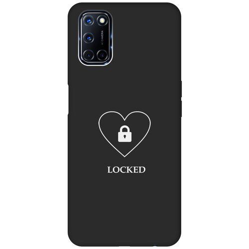 Матовый чехол Locked W для Oppo A52 / A72 / Оппо А52 / А72 с 3D эффектом черный силиконовый чехол с принтом bye then для oppo a52 a72 оппо а52 а72