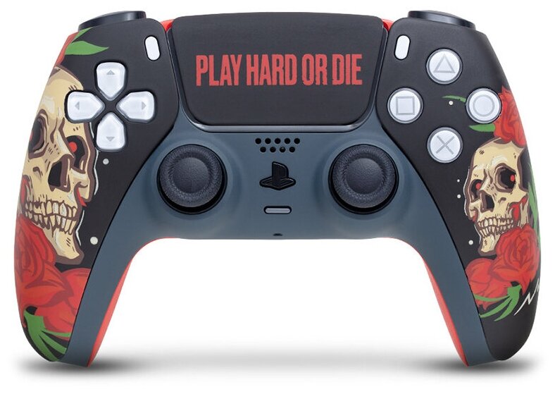 Кастомизированный беспроводной геймпад PS5 DualSense Play Hard Or Die