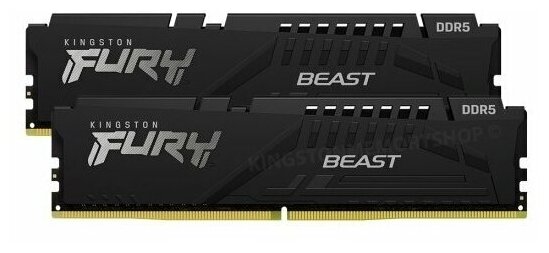 Оперативная память Kingston Fury Beast DDR5 DIMM 5600MHz CL40 288-pin 16Gb (2х8) 2x8 ГБ (KF556C40BBK2-16)