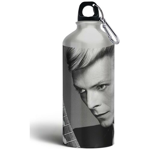 фото Бутылка спортивная,туристическая фляга, 500мл с карабином david bowie - 3 brutbottle