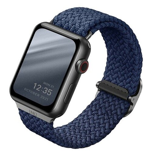 Ремешок Uniq ASPEN Strap Braided для Apple Watch 42-44-45 мм, синий