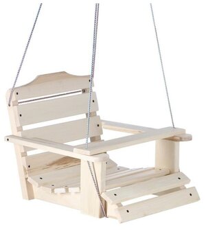 Кресло деревянное подвесное, сиденье 50х50см