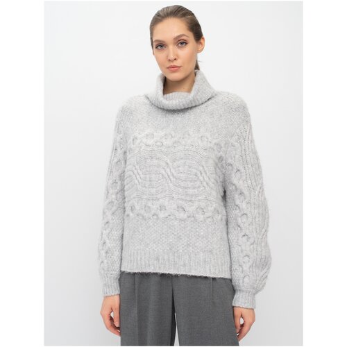 фото Свитер женский, gerry weber, 871032-35715-200040, серый, размер - 48