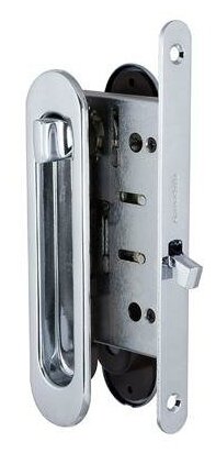 Ручки купе для раздвижных дверей Armadillo SH011-BK СP-8 полированный хром
