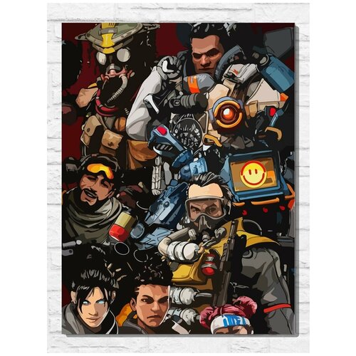 Картина по номерам на холсте игра APEX LEGENDS (Апекс, Caustic) - 9296 В 30x40 картина по номерам на холсте игра apex legends bloodhound бладхаунд апекс 9292 в 30x40