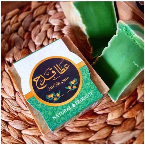 Алеппское мыло, натуральное мыло, оливковое мыло, ATA KADAH, 200 грамм